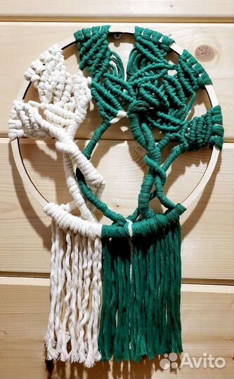 Макраме панно дерево