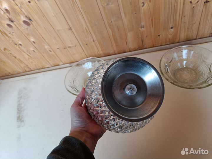 Фруктовница конфетница стекло хрусталь