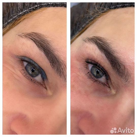 Ламинирование+окрашивание+ботокс ресниц