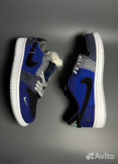 Кроссовки AIR jordan 1 LOW x Zion Williamson Ice Л