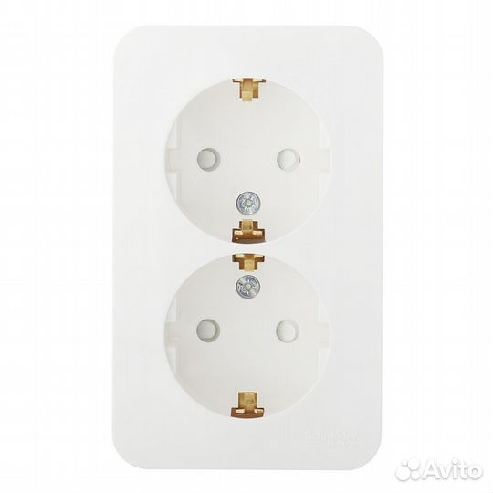 Розетка двойная blnra011212 открытая установка мол