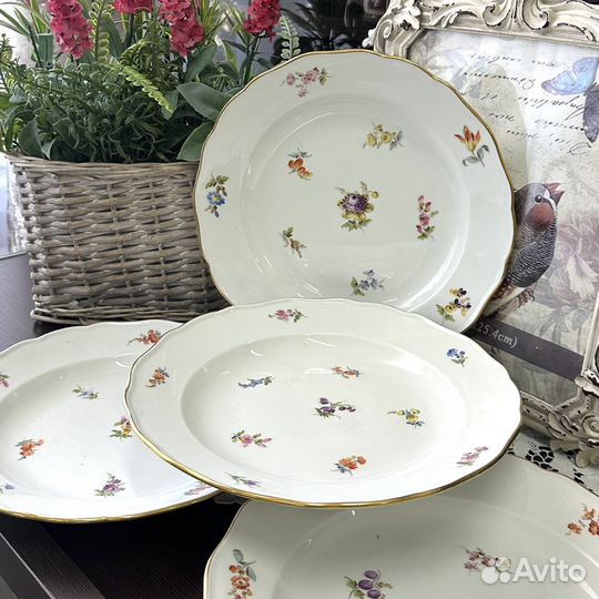 Антикварные тарелки Meissen