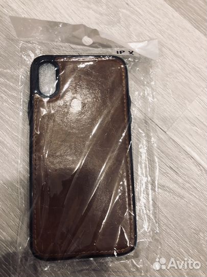 Чехол на айфон 10 x эко кожа