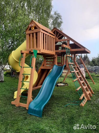 Игровые деревянные площадки для детей