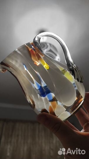 Графин цветное стекло СССР