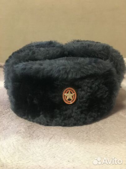 Шапка ушанка из кролика