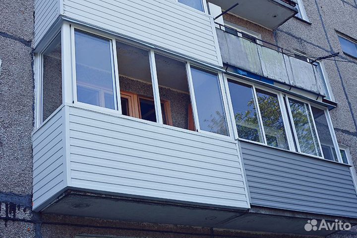 Остекление балкона под ключ