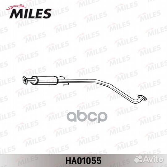 Резонатор chevrolet aveo 1.4 03-08 ha01055 Miles