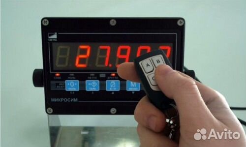 Установим пульт корректор на весы