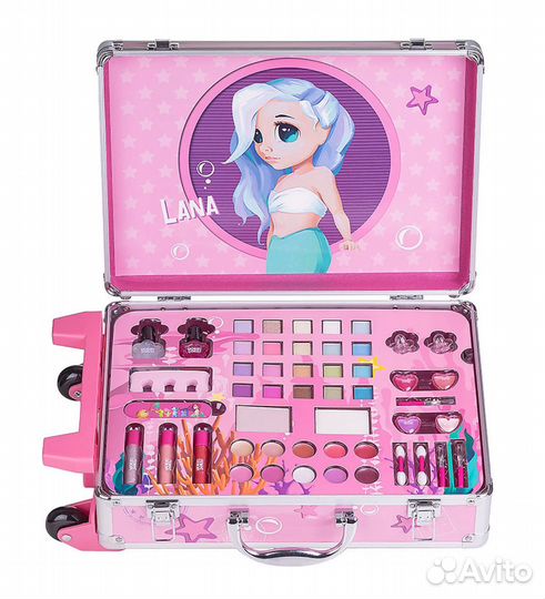 Набор для макияжа детский в чемодане lana новый