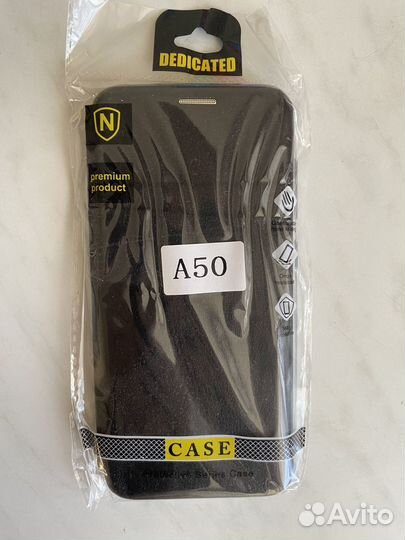 Чехол на samsung a50 новый + защитные стекла