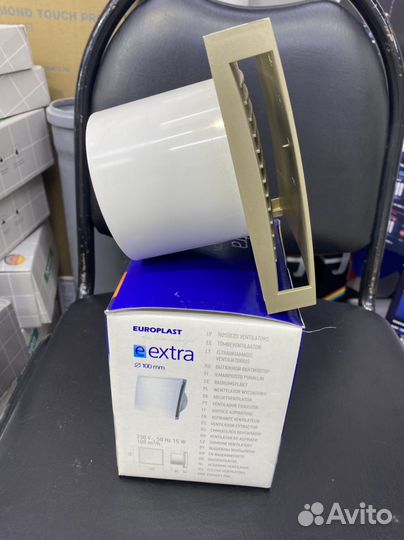 Вентилятор вытяжной 100экстра шампайн