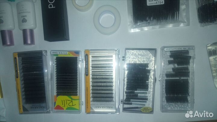 Материалы для наращивания ресниц бу