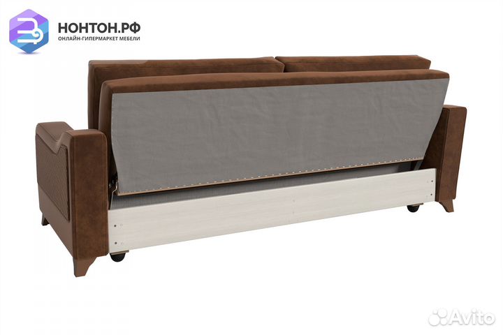 Диван книжка Дуглас 3-х местный коричневый