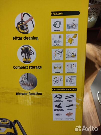 Новый пылесос 25 литров Karcher WD5