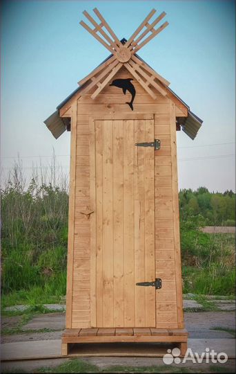Дачный туалет деревянный Х212