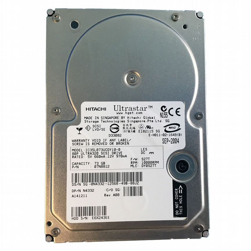 [IC35L073UCDY10-0] Жесткий Диск Hitachi 73,4gb Ic35l073ucdy10-0