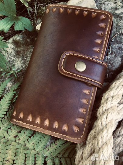 Бумажник обложка для паспорта ручная работа