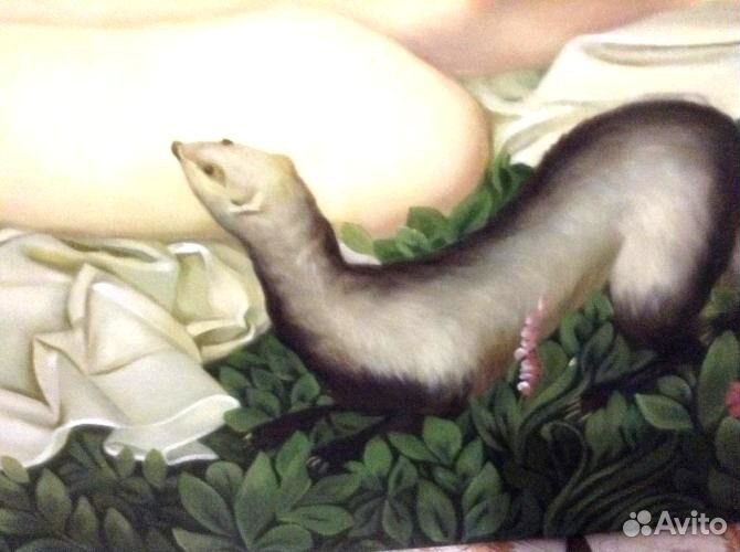 Картина жанровая масло, холст 95x80 см не печать