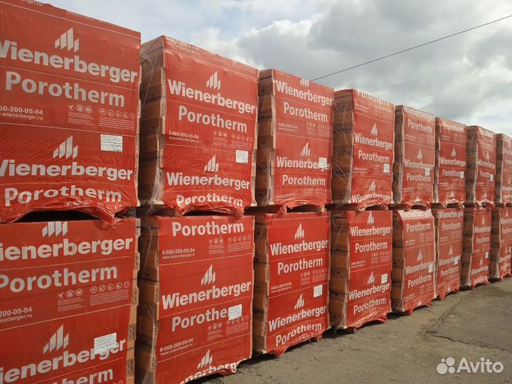 Керамический блок Porotherm, поризованный блок