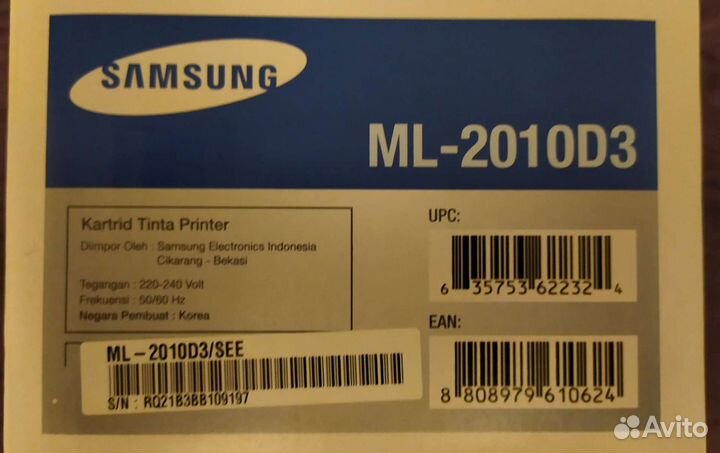 Картридж для Samsung ML-2010D3