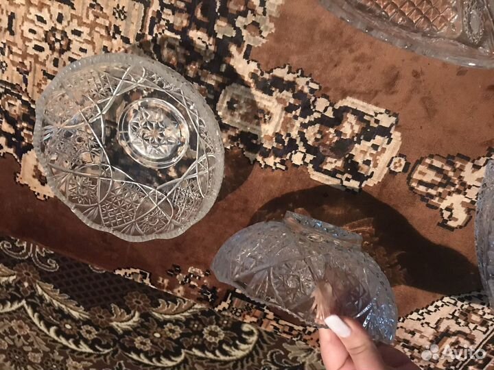 Вазы хрустальные