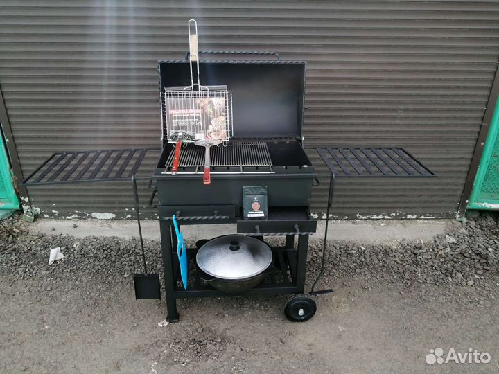 Мангал 2в1 Богатырь Хит 5мм Гриль