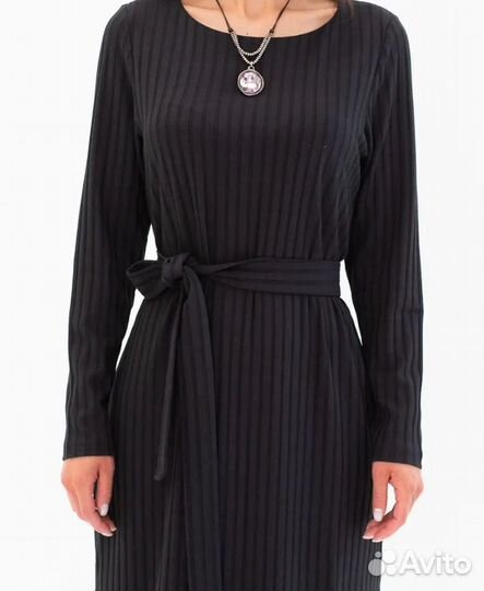 Платье чёрное лапша