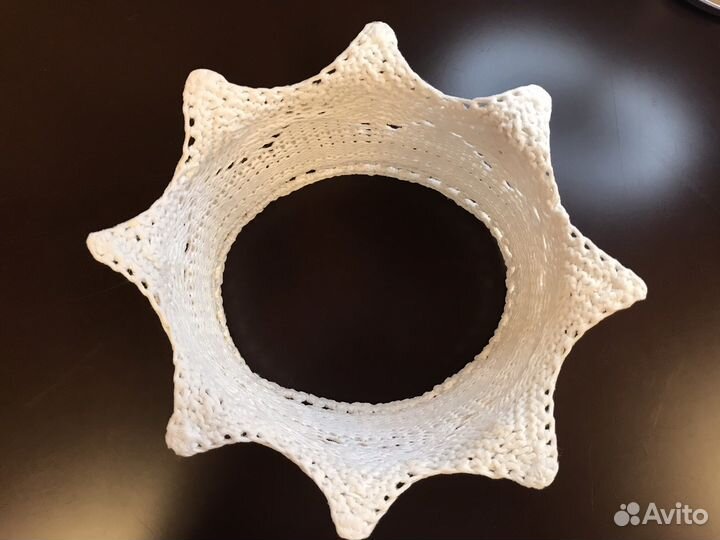 Вязаная корона для детской фотосессии (6-12 мес)