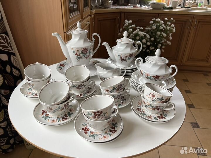 Чайный сервиз Рябина СССР Рига 60-70е годы