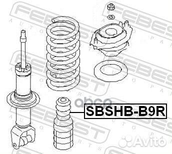 Пыльник+отбойник subaru tribeca 04-14 зад. sbsh