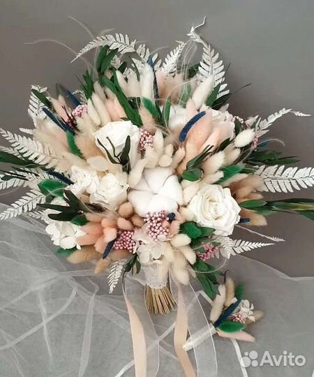 Букет невесты из сухоцветов