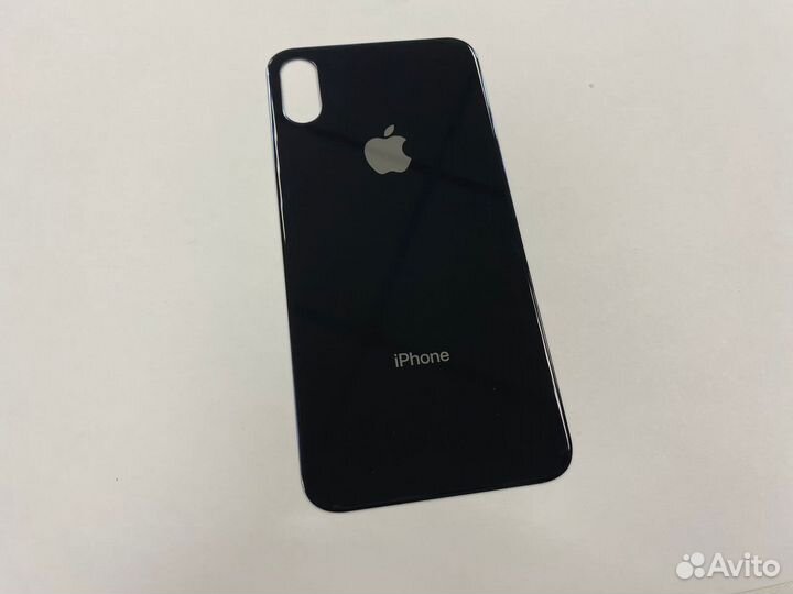 Задняя крышка для iPhone XS черная оригинал