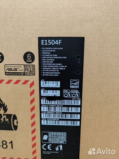 Ноутбук asus E1504FA 16Гб/1Тб