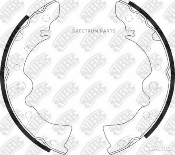 Nibk FN1167 Колодки барабанные NiBK FN1167