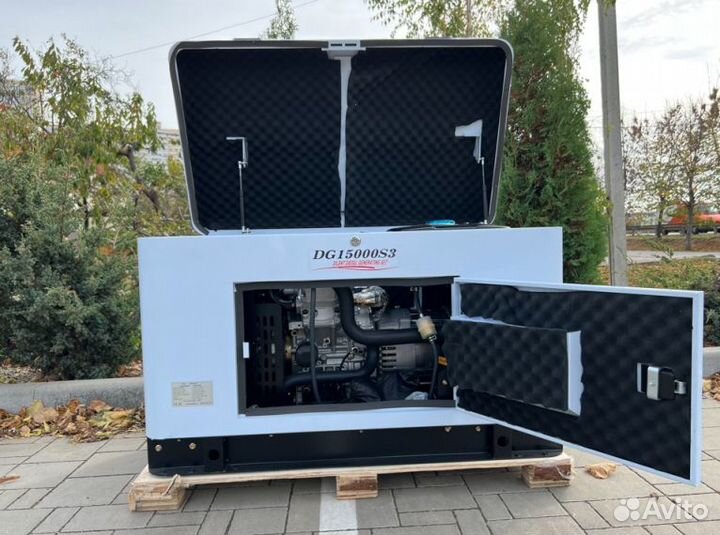 Дизельный генератор 13,5 кВт g-power трехфазный DG