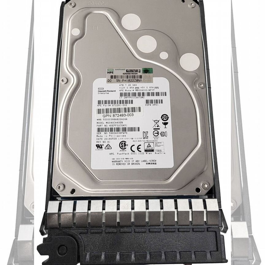 [869728-001] Жесткий Диск Hp 4tb Sas 3,5" 869728-001