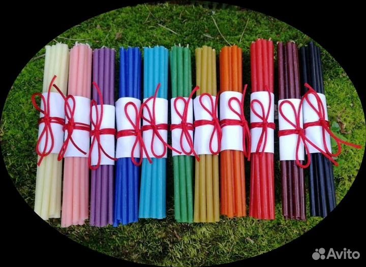 Свечи восковые 18,5см