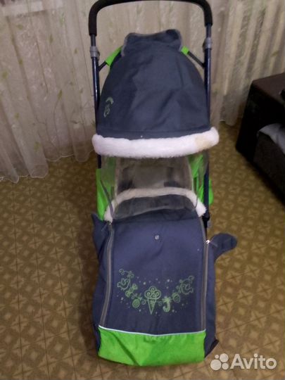 Детские санки коляска бу