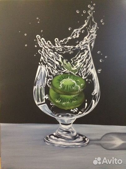 Картина, холст/п, масло и ключница