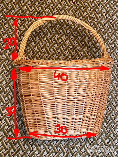 Корзина новая плетеная из лозы