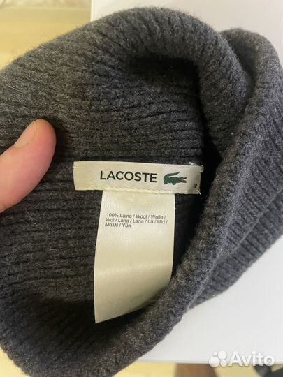 Мужская шапка Lacoste оригинал