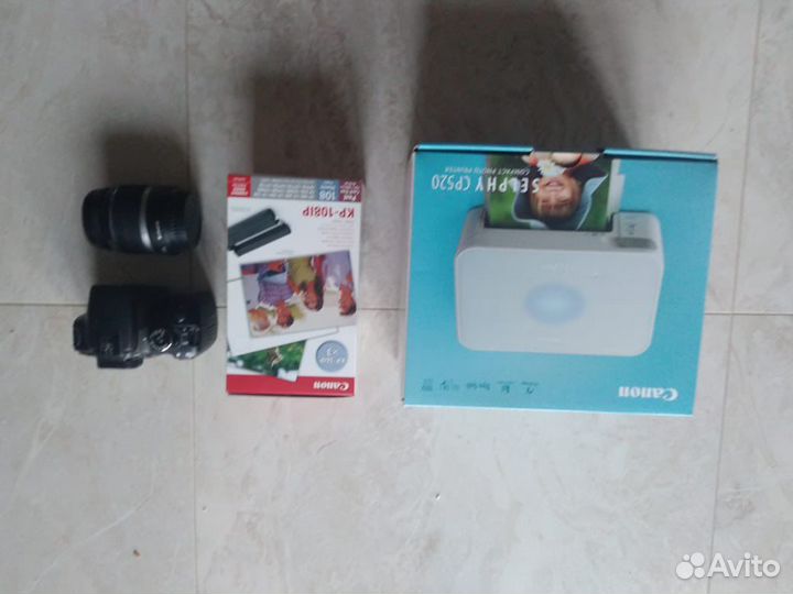 Canon eos400d+selphy CP520