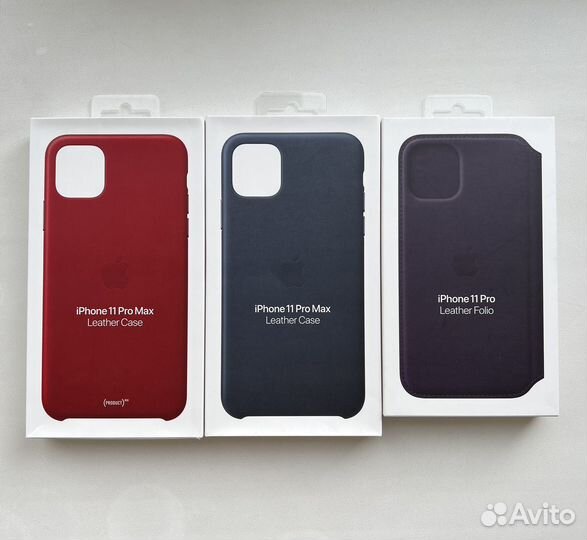 Apple Leather Case iPhone 11 pro / max Оригинал