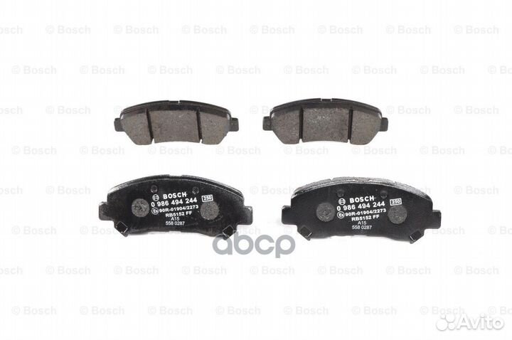 Колодки тормозные дисковые 0986494244 Bosch