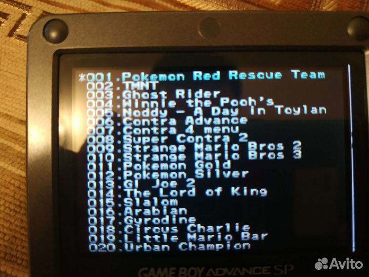 Gameboy advance sp(оригинальный) + катриджи
