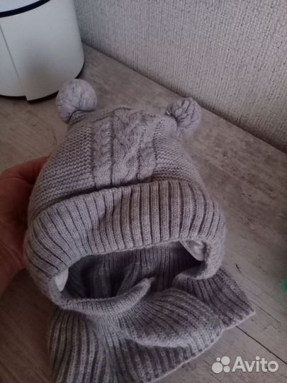 Шапка шлем Журавлик зимняя