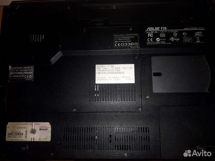 Ноутбуки Asus F3S