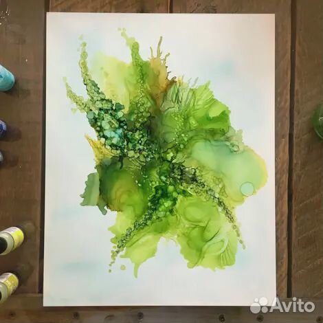 Визуальные образы. Рисование алкогольными чернила