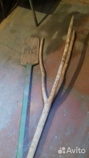 Старинные вилы и садок деревенские